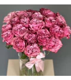 2 Dozen Garden Roses Country Blues. An arrangement by Floral Savour.
