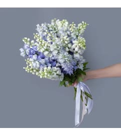 20 Blue Delphinium. An arrangement by Floral Savour.
