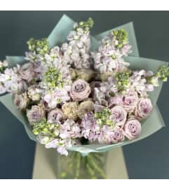 Duo Bouquet Spray RosesandStock. An arrangement by Floral Savour.