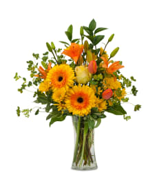 Sunset Explosion. An arrangement by Deer Valley Florist and Flower Delivery.