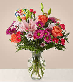 FTD Light of My Life Birthday Bouquet. An arrangement by Balloon Bouquets Plus. FTD Light of My Life Birthday Bouquet. An arrangement by Balloon Bouquets Plus.