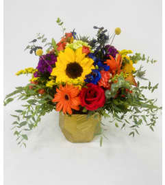 A Touch of Gold. An arrangement by Flowers of Jacksonville.