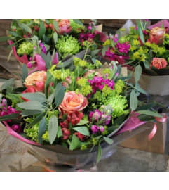 honey bunch hand tied bouquet. An arrangement by Flower Buds Florist PEI.