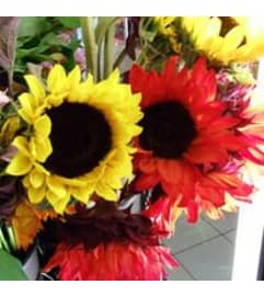 Brightness of a sunflowers. An arrangement by Jane's Floral Dreams.
