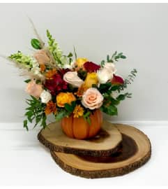 Pumpkin Spice. An arrangement by Owen Sound Flowers.
