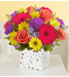 Elegant Jubilee™ Bouquet—Bright. An arrangement by Elegant Florist.