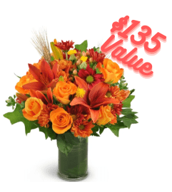 Autumn Awakening Premium Special. An arrangement by Red Rose Incredible Florist.