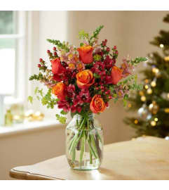Autumn Spice Vase. An arrangement by Blue Ridge Flowers. Autumn Spice Vase. An arrangement by Blue Ridge Flowers.