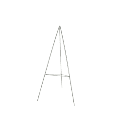 5 FT METAL EASEL TO DISPLAY FLOWERS ON. An arrangement by Flowers by Priscilla.