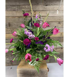 Dazzling Fuchsia. An arrangement by The Farm and Floral Market.