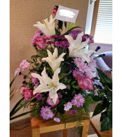 Luminescent Lilies. An arrangement by The Farm and Floral Market.