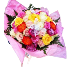 Ramo Buchón Mix. An arrangement by AandB Flowers.