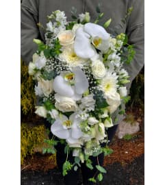 Cascading Elegance Wedding Bouquet. An arrangement by Hours of Flowers.
