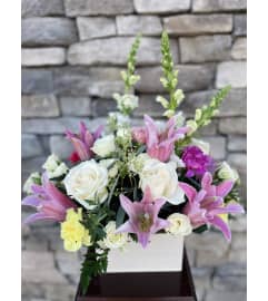 Graceful Box. An arrangement by Sonia's Florist.