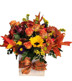 Wooden Box of Delight. An arrangement by Azi Flowers.