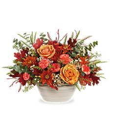 Elegant Rustic Harvest Centerpiece. An arrangement by Elegant Florist.