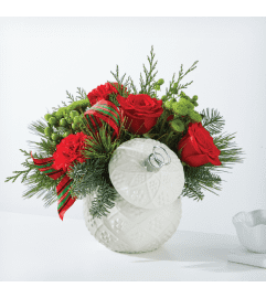 Trim The Tree Bouquet FTD C5. An arrangement by Fine's Flowers.