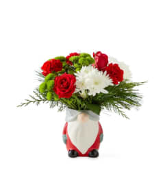 Ho Ho Gnome Bouquet. An arrangement by Fendley Florists.