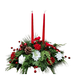Joyful Cardinals. An arrangement by Loyalist Flowers.