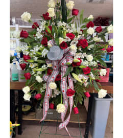 Roll Tide Spray. An arrangement by Jenilyn's Creations.