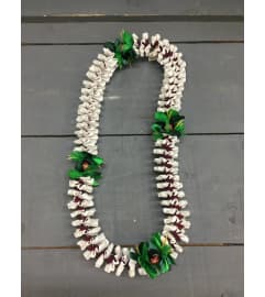 ribbon lei #58. An arrangement by Royal Louis Florist.