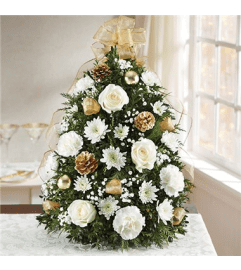 New Year Celebrations Tree. An arrangement by Erika's Flowers.