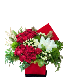 Christmas Beauty and Love. An arrangement by Flower World and Gifts.