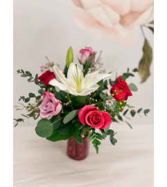 A Passionate Heart. An arrangement by Grande Prairie Florist.