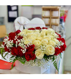 Valentine Rose Elegance. An arrangement by Flower World and Gifts.