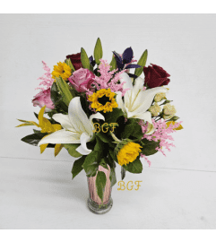 Sweet and Full Color. An arrangement by Brickell Exclusive Blooms.