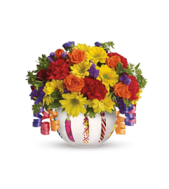 Brilliant Birthday Blooms Bouquet by Garden Florist.. An arrangement by Garden Florist.