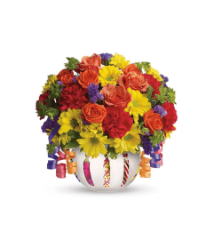 Brilliant Birthday Blooms Bouquet by Garden Florist.. An arrangement by Garden Florist.