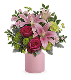 Teleflora's Savannah Blush Bouquet. An arrangement by Flower Trends Florists.