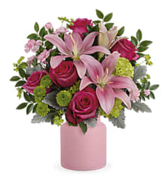 Teleflora's Savannah Blush Bouquet. An arrangement by Flower Trends Florists.