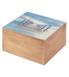 Keepsake Box with Floral Arrangement. An arrangement by Evergreen and Lily Floral Studio and Gifts.