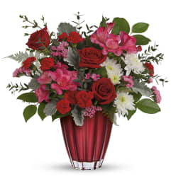 The Teleflora Sophisticated Love Bouquet. An arrangement by Fendley Florists.