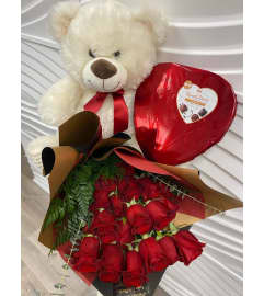 Perfect combo Be Mine. An arrangement by Lake Eola Florist.