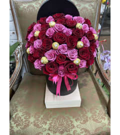 Pretty and Pink For Her. An arrangement by Rose Flowers.