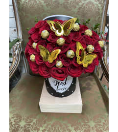 Butterflies in my Heart. An arrangement by Rose Flowers.