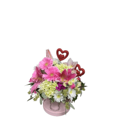Pink Treat. An arrangement by Marivel's Florist and Gifts.