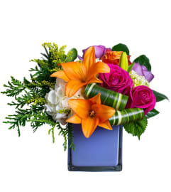 Rainbow Kissed. An arrangement by Deer Valley Florist and Flower Delivery.
