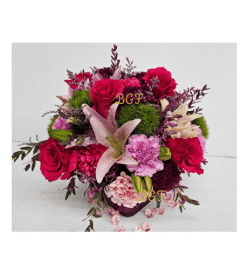 Passion in Full Color. An arrangement by Aventura Glamour Flowers.