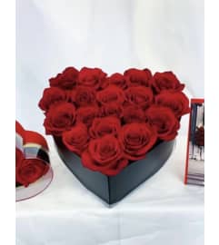 Modern Love Box. An arrangement by Commerce Flowers.
