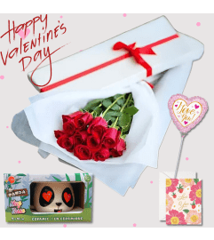 Be Mine Forever Bundle. An arrangement by Select Flowers.