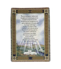 23RD PSALM THROW. An arrangement by J.D. Ballantine's Flowers and Gifts.