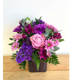 Amethyst Meadows. An arrangement by Mayfield Flowers.