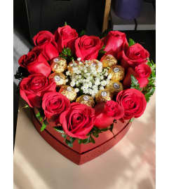 Rocher My Heart. An arrangement by Bee Flowers.