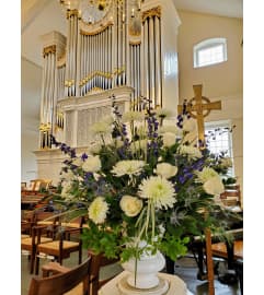Large Altar Arrangement. An arrangement by Flowers by Priscilla.