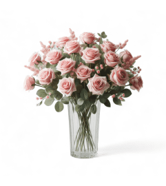 The Pink Dozen. An arrangement by Appleblossoms.