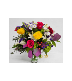 Full Color Sentation. An arrangement by Brickell Exclusive Blooms.